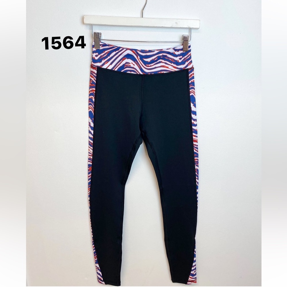 Buffalo Bills Black Zubaz Trim Legging